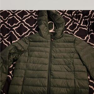Women's Green Puffer Jacket